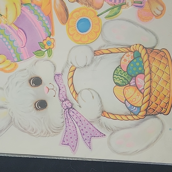 🐇💲1️⃣ 🐇 NEW🥚 Easter Cutouts 7 Pc Assorted Sz Dual Print Hanging Decorations - Picture 6 of 12